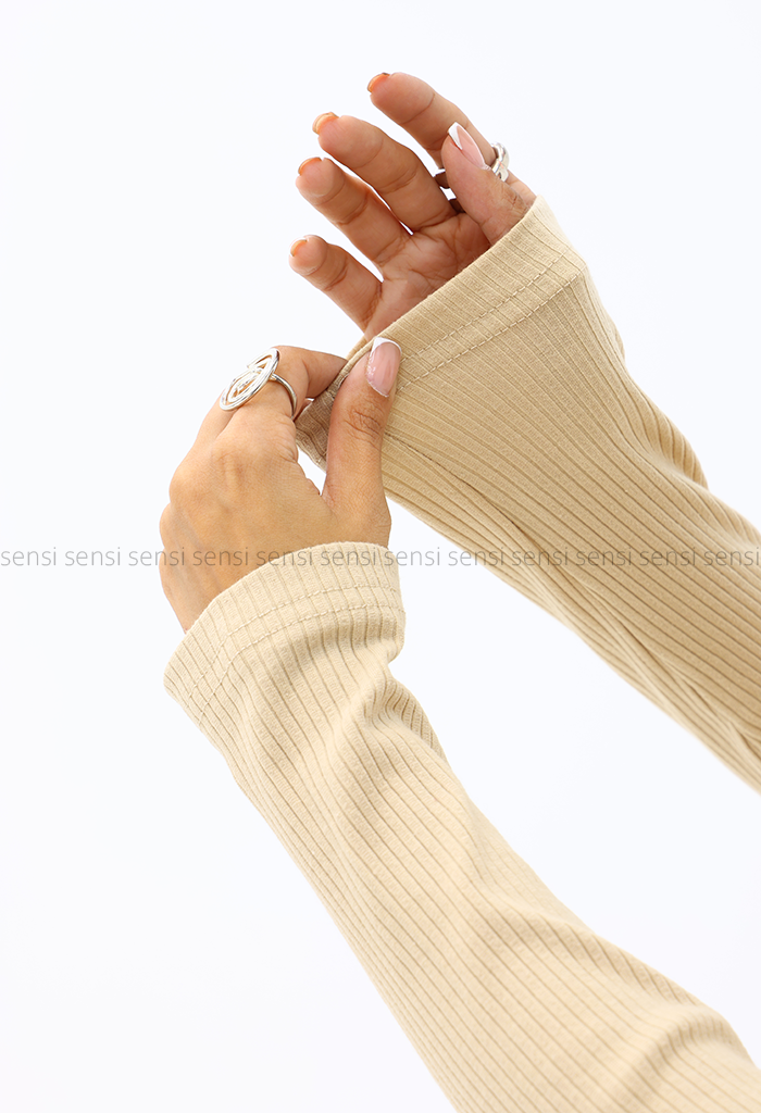 بلوز زنانه یقه 5سانت آستین بلند کد1004817